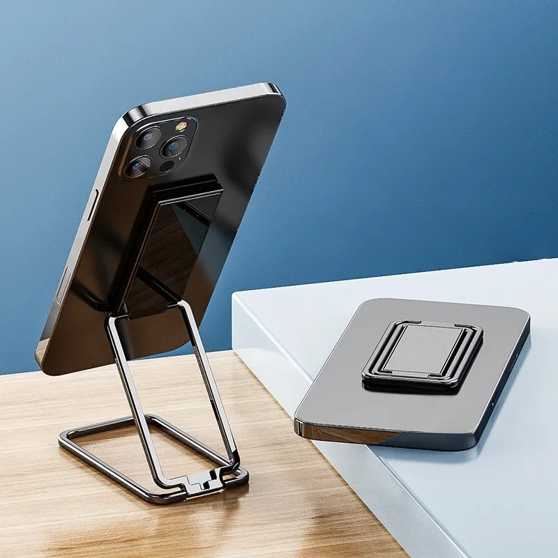 Metalowy uniwersalny uchwyt na telefon z pierścieniem na palec Uchwyt stojakowy Mini uchwyt na telefon Obracany o 360 stopni do naklejki na tył telefonu komórkowego — zdjęcie 2