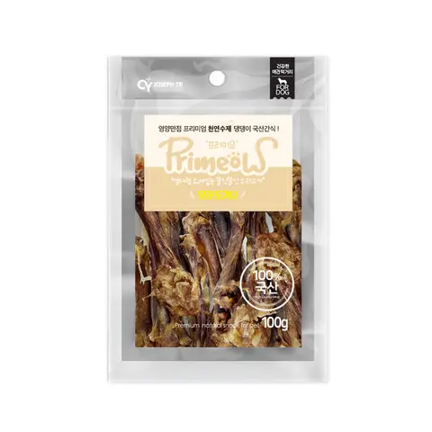 프리미요 국내산 수제간식 오리도가니80g,강아지간식, 강아지사사미,애견간식