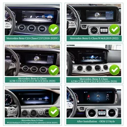 W213 Apple CarPlay adapter for ntg5.5 E-Class V213 S213 C238 A238 wireless Android Auto Spotify 12.3 without Touch upgrade touch