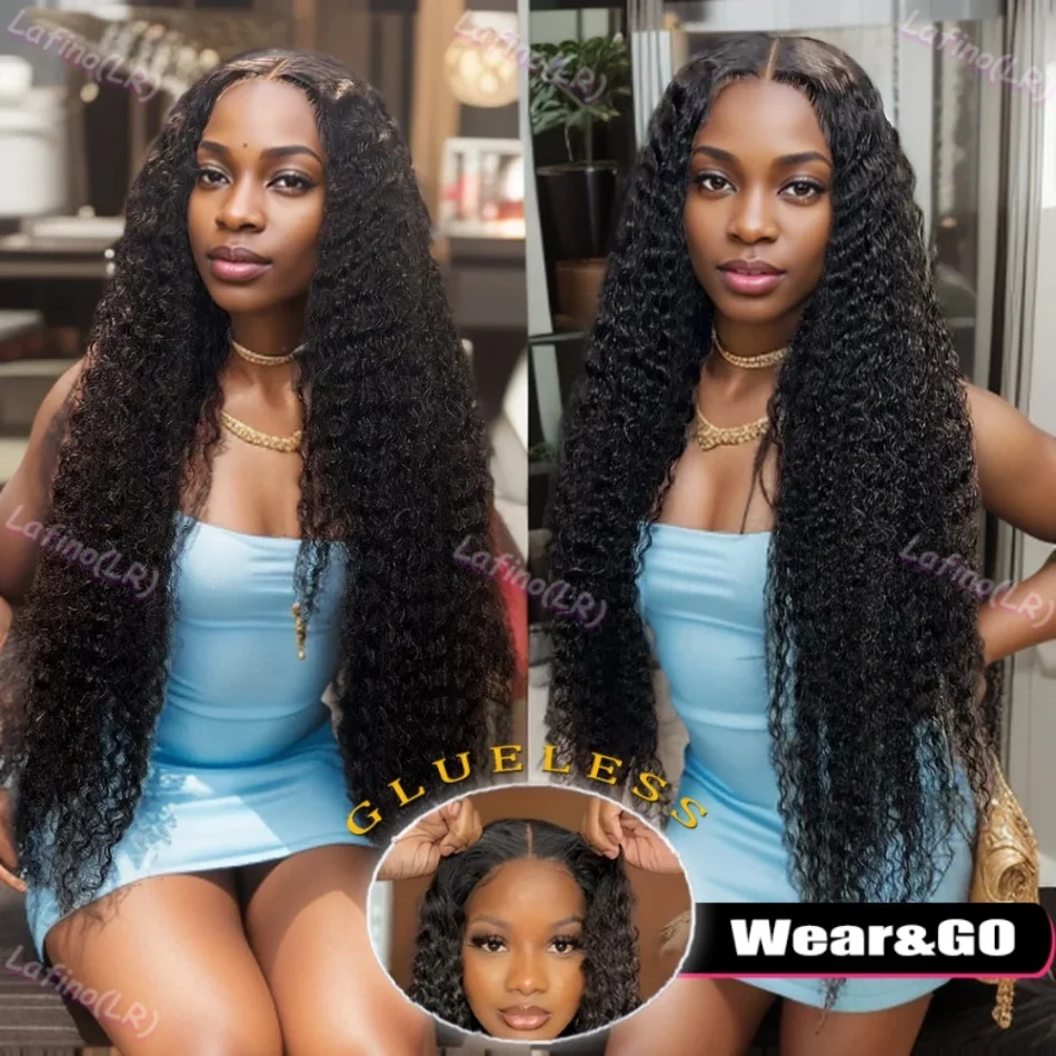 

5x5 Closure Curly Wigs Glueless HD Lace Deep Wave Frontal Black Human Hair 100% Ready to Wear Cheap Wig on Sale For Women Choice