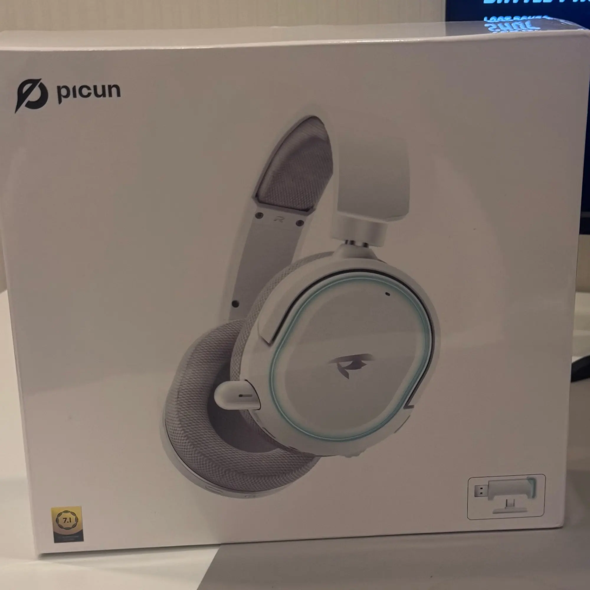 Picun G2 2.4G Wireless Gaming Headset Bluetooth Headphones 5ms Low Latency 7.1 Surround ENC Mic For PC PS4 PS5 Phone Switch photo review