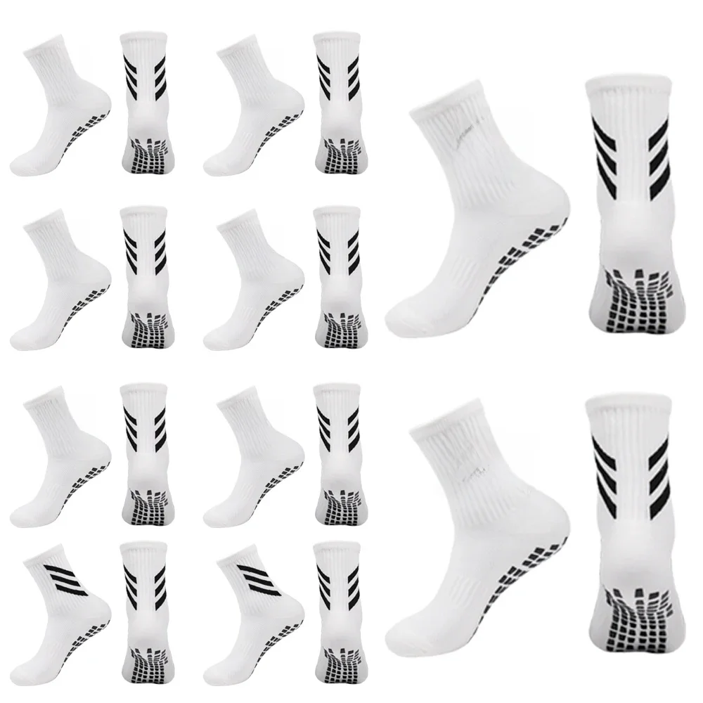 10 paires de chaussettes de Football chaussettes de sport pour hommes Base en Silicone antidérapante Rugby Tennis volley-ball chaussettes de Yoga pour femmes