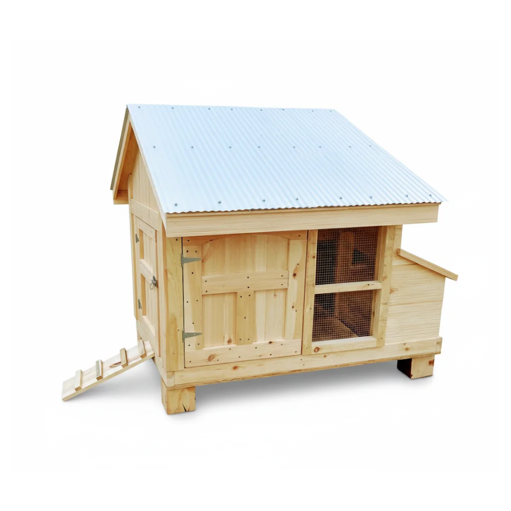 خطط مطبوعة على شكل حظيرة دجاج صغيرة - 5 × 3 قدم لـ 6-10 دجاج |   دليل النجارة Easy DIY 2x4 (كتيب مطبوع، بدون مواد)