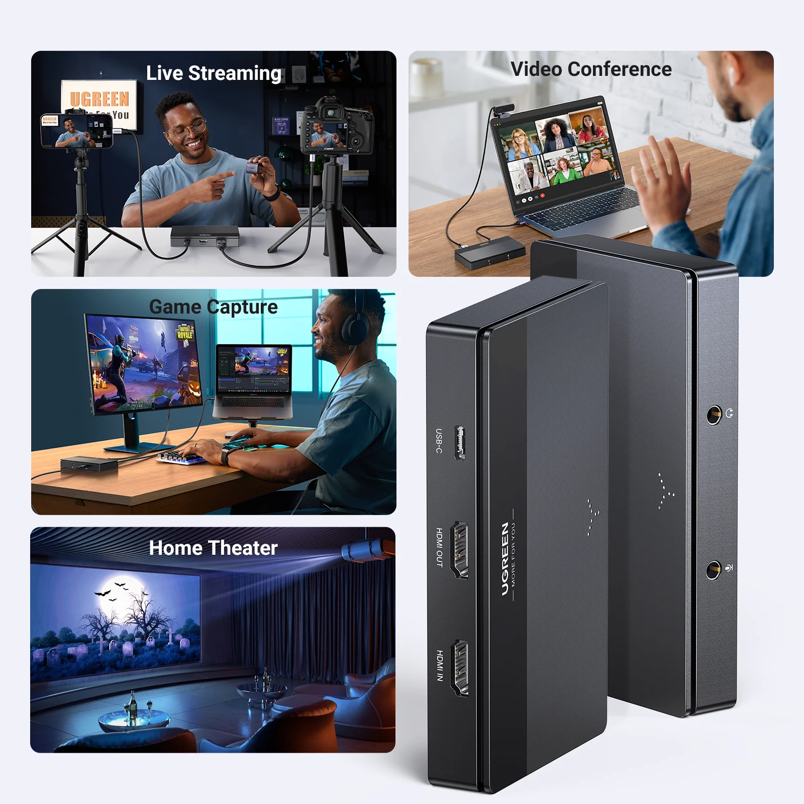 UGREEN HDMI ビデオキャプチャカード 4K60Hz HDMI to USB/Type-C UGREEN HDMI ビデオキャプチャカード 4K60Hz HDMI to USB/Type-C