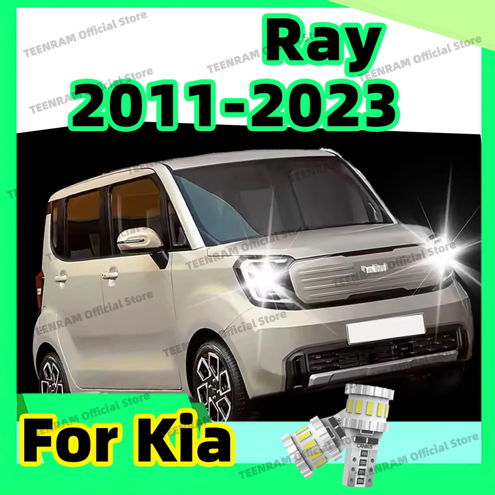 2x For Kia Ray 2011 2012 2013 2014 2015 2016 2017 2018-2023 Car T10 LED Bulb 6000K Interior Dome Reading Door Trunk Wedge Lights