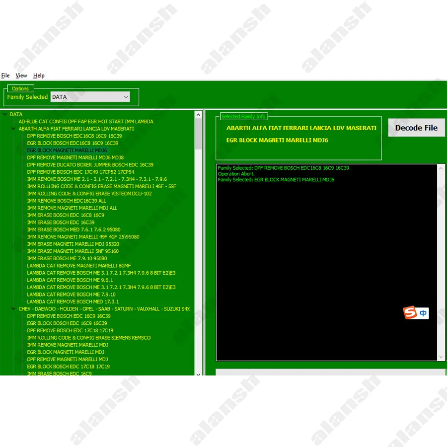 Volta 1.2 Sensor Decoding Elimina Immo Off Lambda Remover + nitro