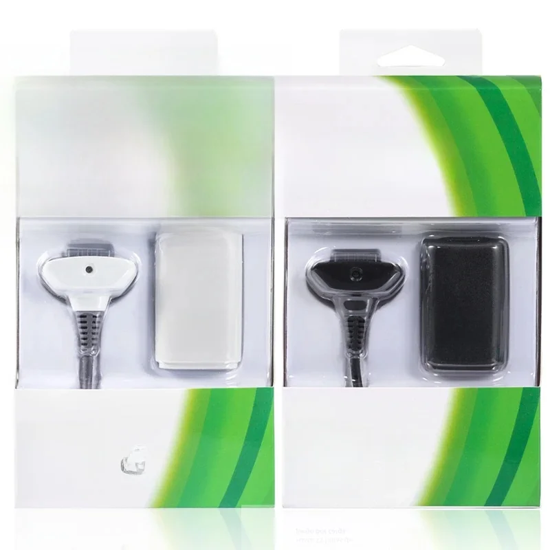 1 ensemble de batterie Rechargeable pour manette de jeu 2 en 1, 4800mAh, avec câble de chargement, pour batterie de contrôleur sans fil Xbox 360