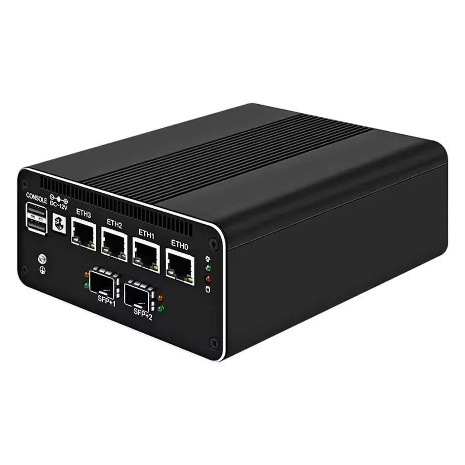 Topton Firewall Mini PC 2x10G SFP Intel i3-N355 N305 N150 N100 4xi226-V 2.5G LAN DDR5 NVMe Server Home Lab Proxmox ESXi pfSense
