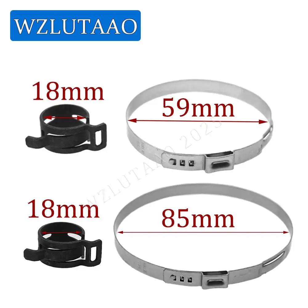 

85*7*0.8 59*7*0.6 Crimp Hose Clamp Steering Rack Boot Dust Cover Clip N10766002 N10434401 For VW Audi A4 A5 A6 A7 A8 Q5 Q7 Q8