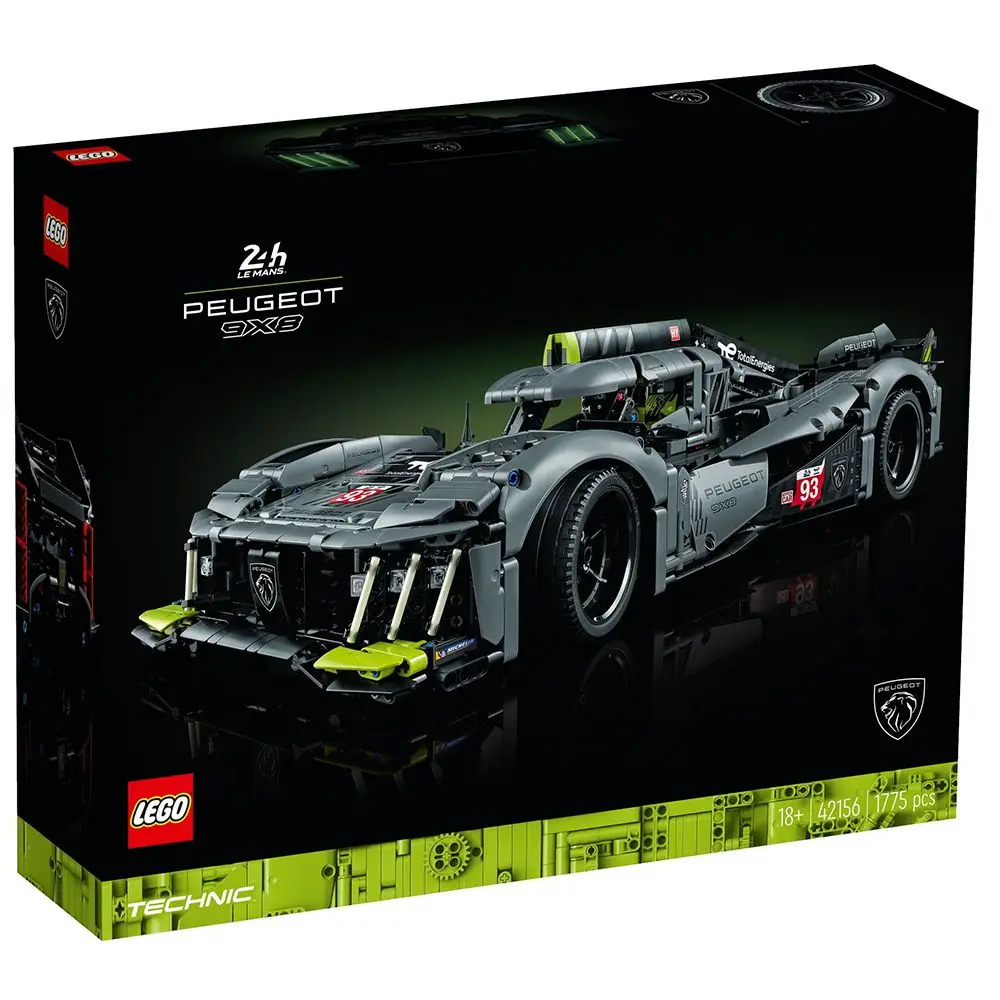 Lego Technic - Peugeot 9x8 24H Le Mans Hybrid Hypercar, 42156, toys, boys, girls, blocks, pieces, original, store, official license, new, bricks, bricks, gift, man, woman, adult