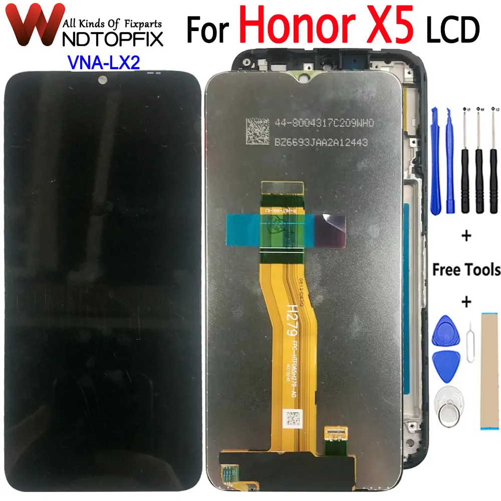 6.5'' For Huawei Honor X5 X 5 LCD VNA-LX2 LCD Display Touch Panel Digitizer Replacement Parts For Honor X5 LCD Screen With Frame