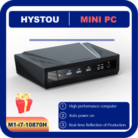 Hystou Newest Mini PC Office DesktopThin Client Gaming  i7-10870H GenDual Channel 64GB DDR4 RAM 4K Display with Windows 10 /11