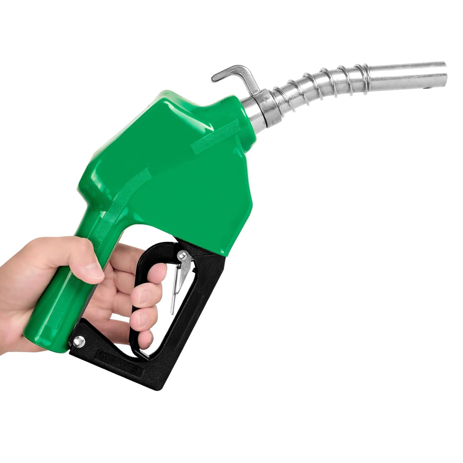 

Автоматическая топливная форсунка 3/4 дюйма NPT с 3-скоростным навесным замком, максимальная скорость потока 16 галлонов в минуту, автоматическое отключение, носик 13/16 дюйма с противоскользящей пружиной