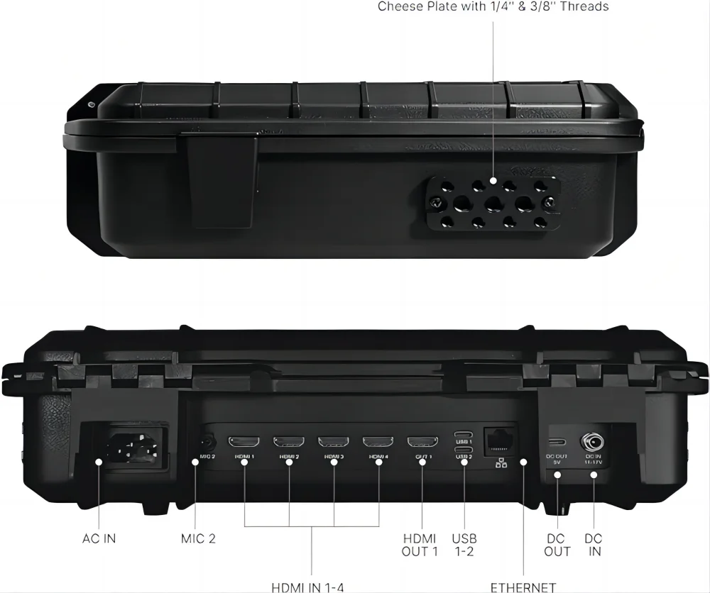 Osee GoStream Deck Kit All-in-One Pro Multi Format Live Streaming Switcher Kit With14inch Screen 4xHDMI Inputs