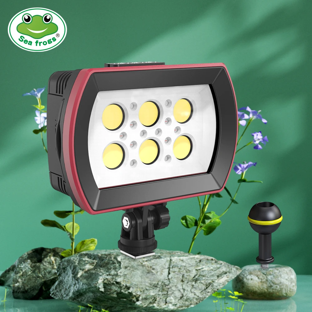 Seafrogs Aluminum LED Diving Light 7000-7500K Underwater Photography Lamp For Underwater Photography And Outdoor Activities