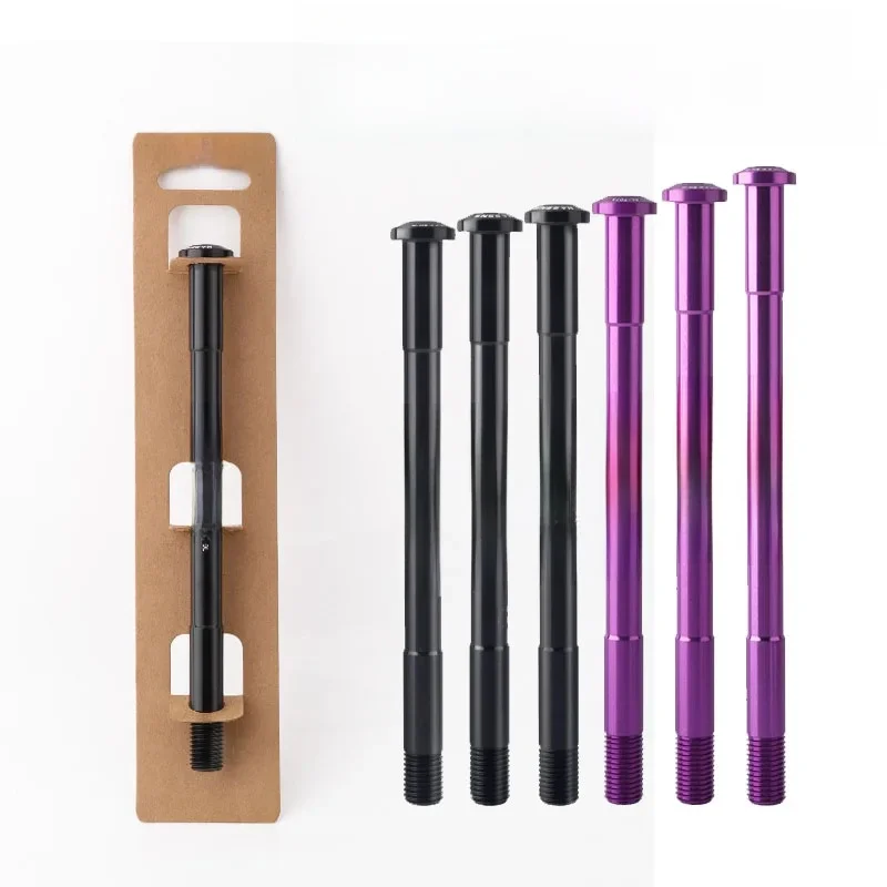 AliExpress NONE 12X100 15x110 12X142 12x148 12mm Thru Axle 12mm 15mm threaded through boost shaft For mtb dirt Road Bike Hub Fork Aluminum Rod