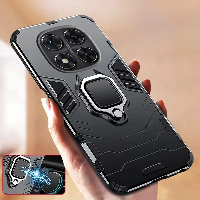 Pour Redmi Note 14 Pro Plus 5G Global étui armure antichoc anneau support Protection couverture pour Xiaomi Redmi Note 14 Pro 5G Capa