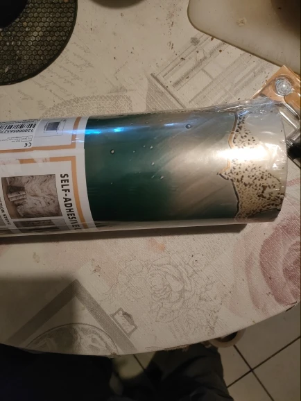 Self Adhesive Marble Wallpaper 1 Roll Waterproof Antifouling Thick Foam Wall Sticker for Bedroom Living Room photo review