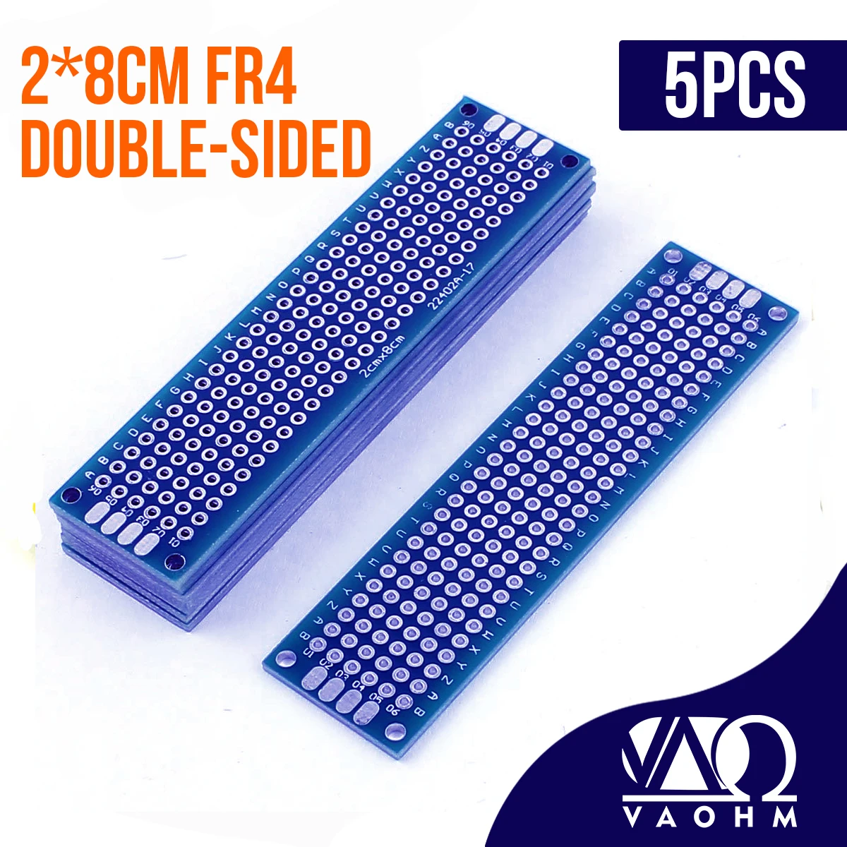 5PCS 2*8cm Prototype PCB Double Sided FR4