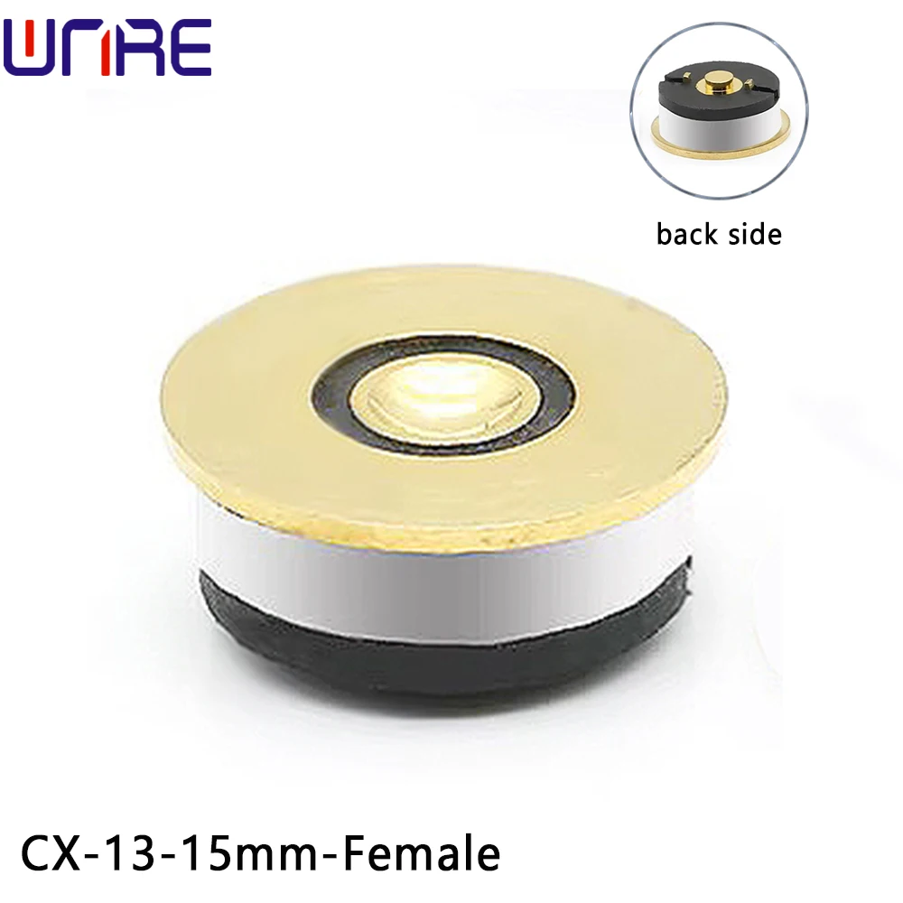 1 PCS 13-15mm Magnetic Spring High Current Magnetic Male and Female 30V Smart Product Accessories Gold Plated Pin Connector