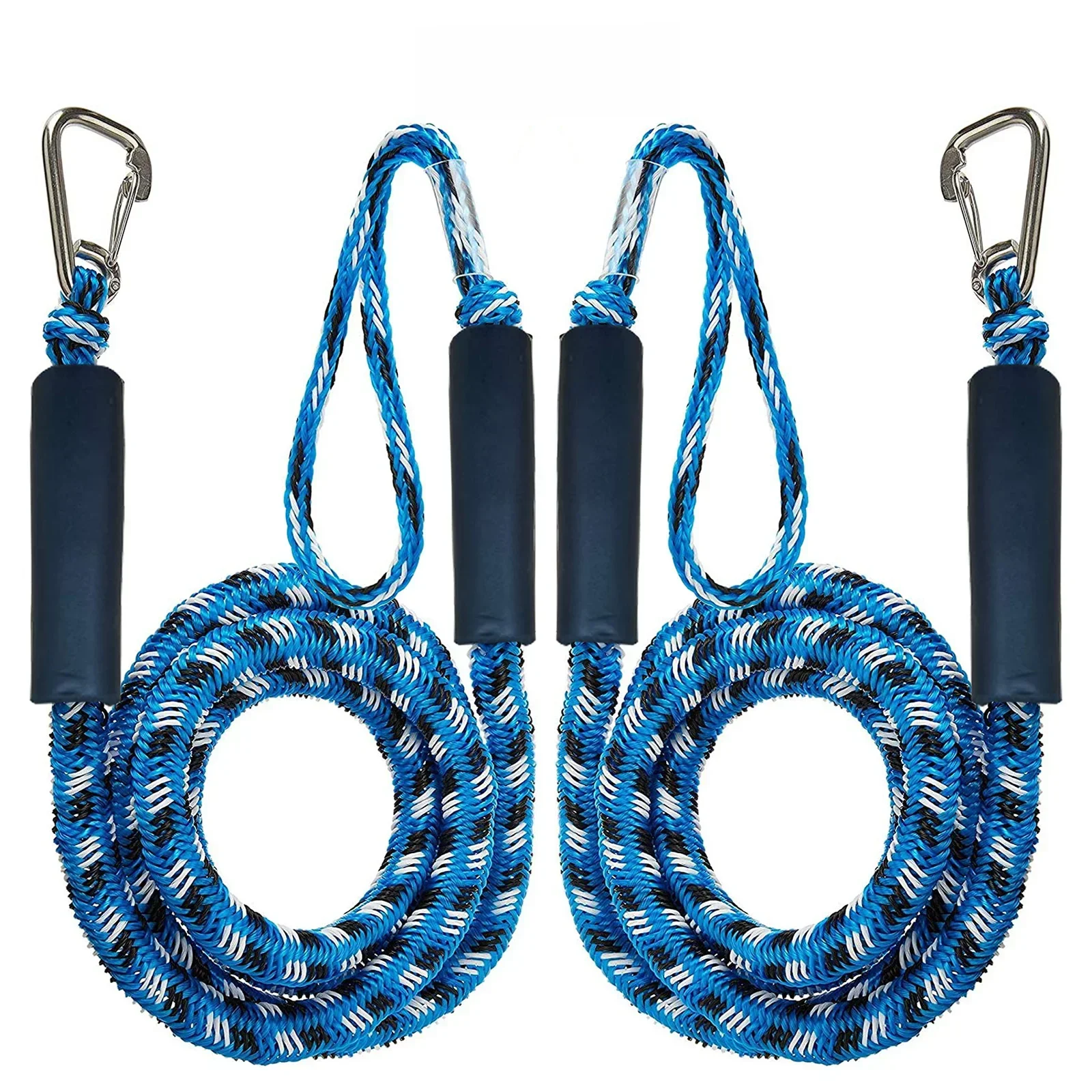 Corde Marine artificiel astique S6 Lignes, Cordes de Duextrêmes, Attaches Antichoc pour Kayak, Motomarine, Jet Ski, Ponton, Canoë, Bateau Électrique, Accessoires, 2/1 Pièces