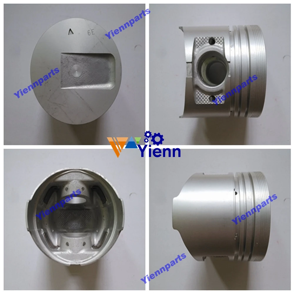 K4N Piston For Mitsubishi Fit Hanix H50C Excavator Indirect Injection Diesel Engine Repair Parts