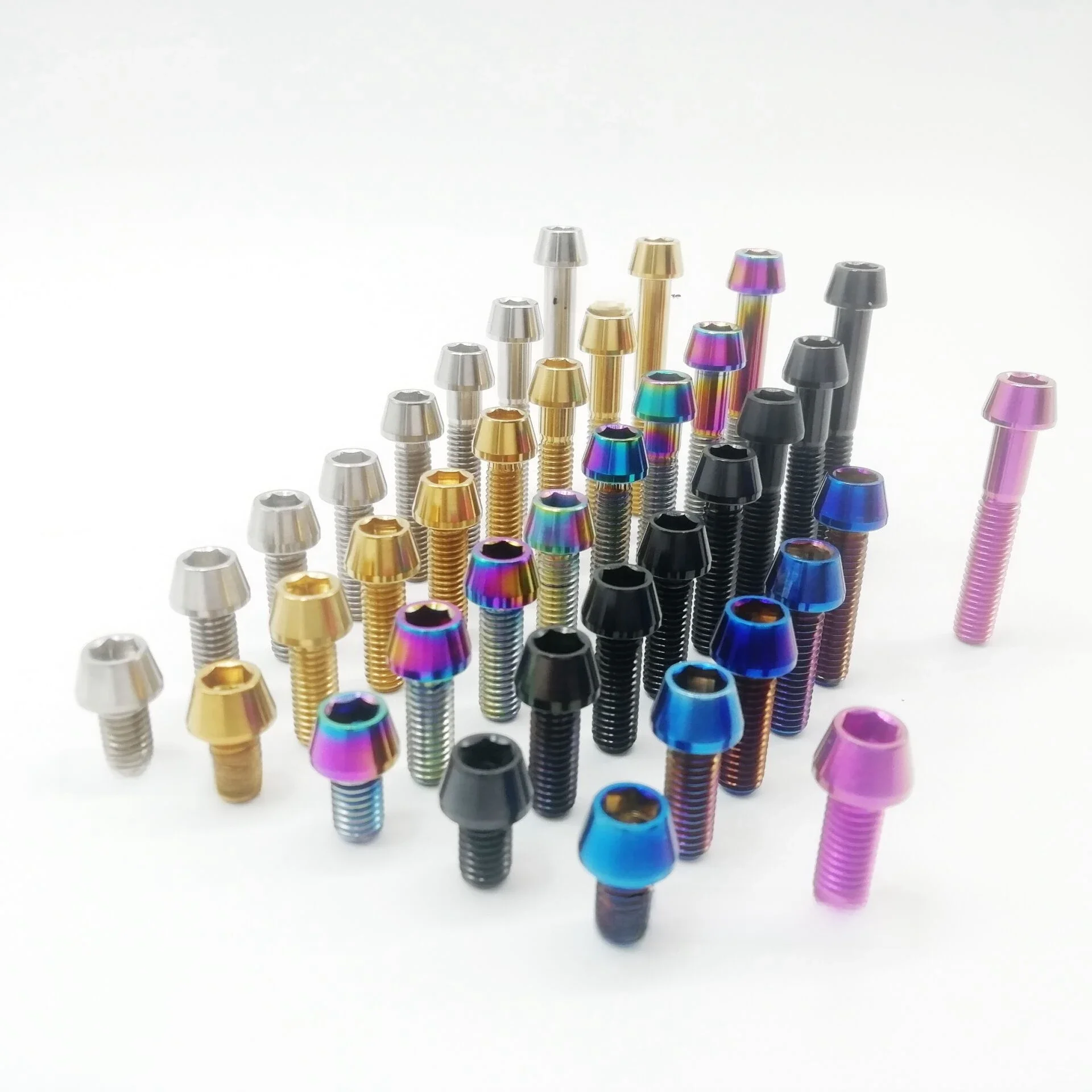 AliExpress UK CyclingMan Cyclingman Titanium Ti Bolts M6x10 16 18 20 25 30 35 45 mm Tapered Hex Allen Screw for MTB / Road Bicycle Seatpost Headset Brake