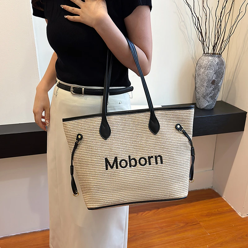 Elegant PU Embossed Tote Bag - Large Capacity Shoulder Bag for Women with Leather Straps - Perfect for Work  Shopping and Casua