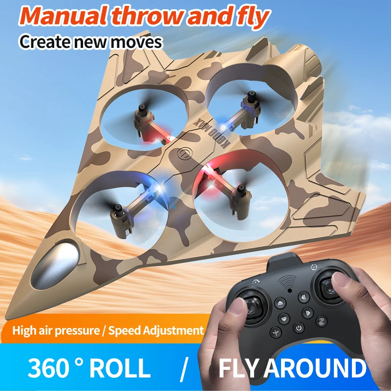 K800 MAX Remote Control Drone Altitude Hold Hand Throw Fly One-Key Landing Headless Mode Circular Flight Birthday Christmas Gift