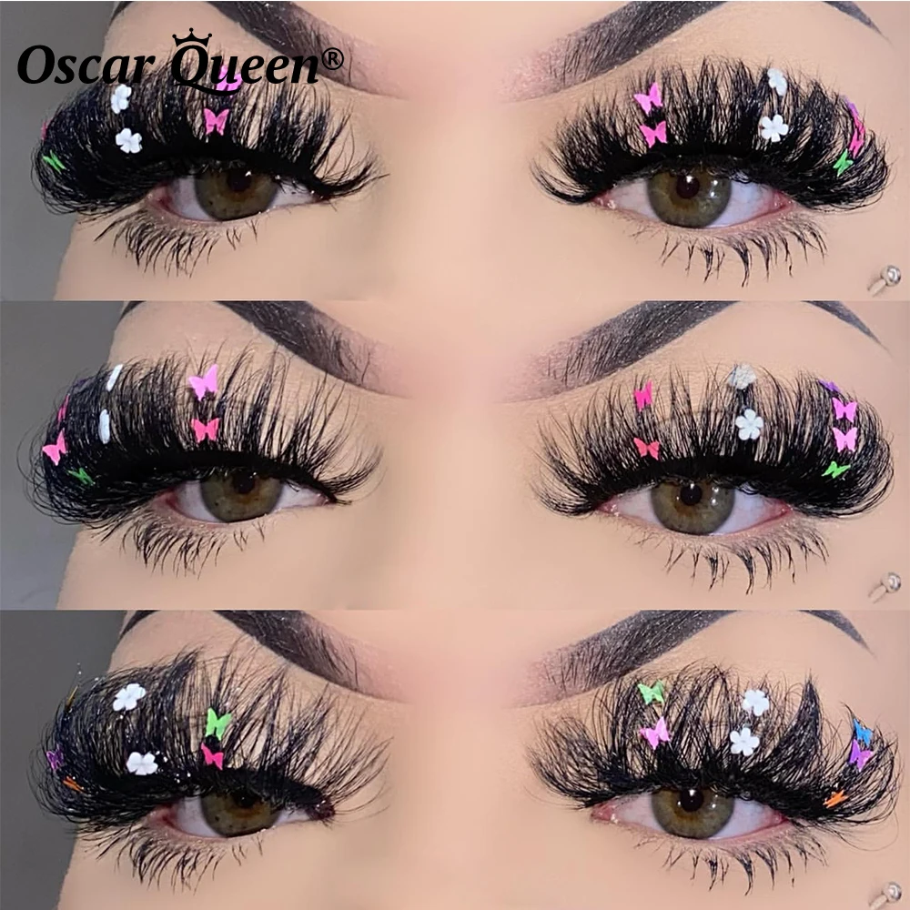 5/20/30 Pairs Mink Lashes With Butterflys Stars Flowers 5D Fake Eyelashes Extensions Bulk Wholesale 3D Faux Mink Eyelash Makeup