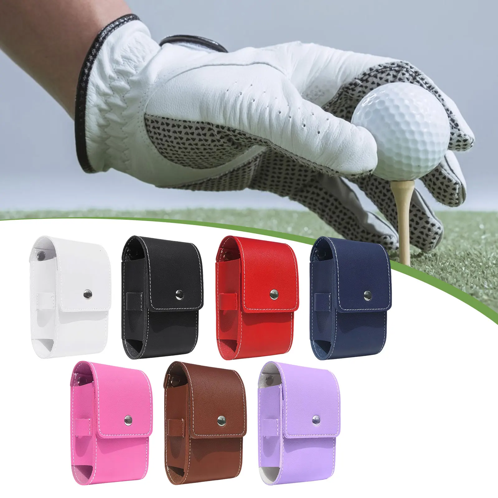 

Магнитный чехол для переноски дальномера для гольфа, сумка премиум-класса из искусственной кожи, жесткий чехол, сумка для хранения дальномера для гольфа, аксессуары для гольфа