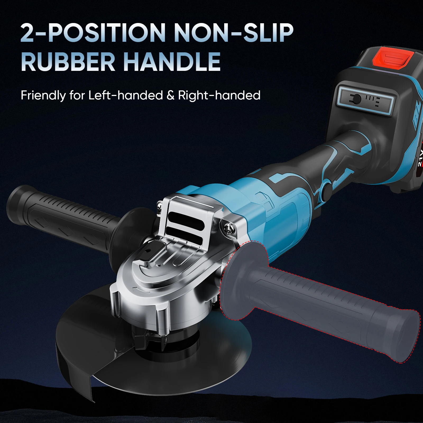 125mm Elektrische Bürstenlosen Winkel Grinder 3 Gänge Holzbearbeitung Polierer Cutter Maschine Power Tool Für Makita Batterie Pin – Detail 3