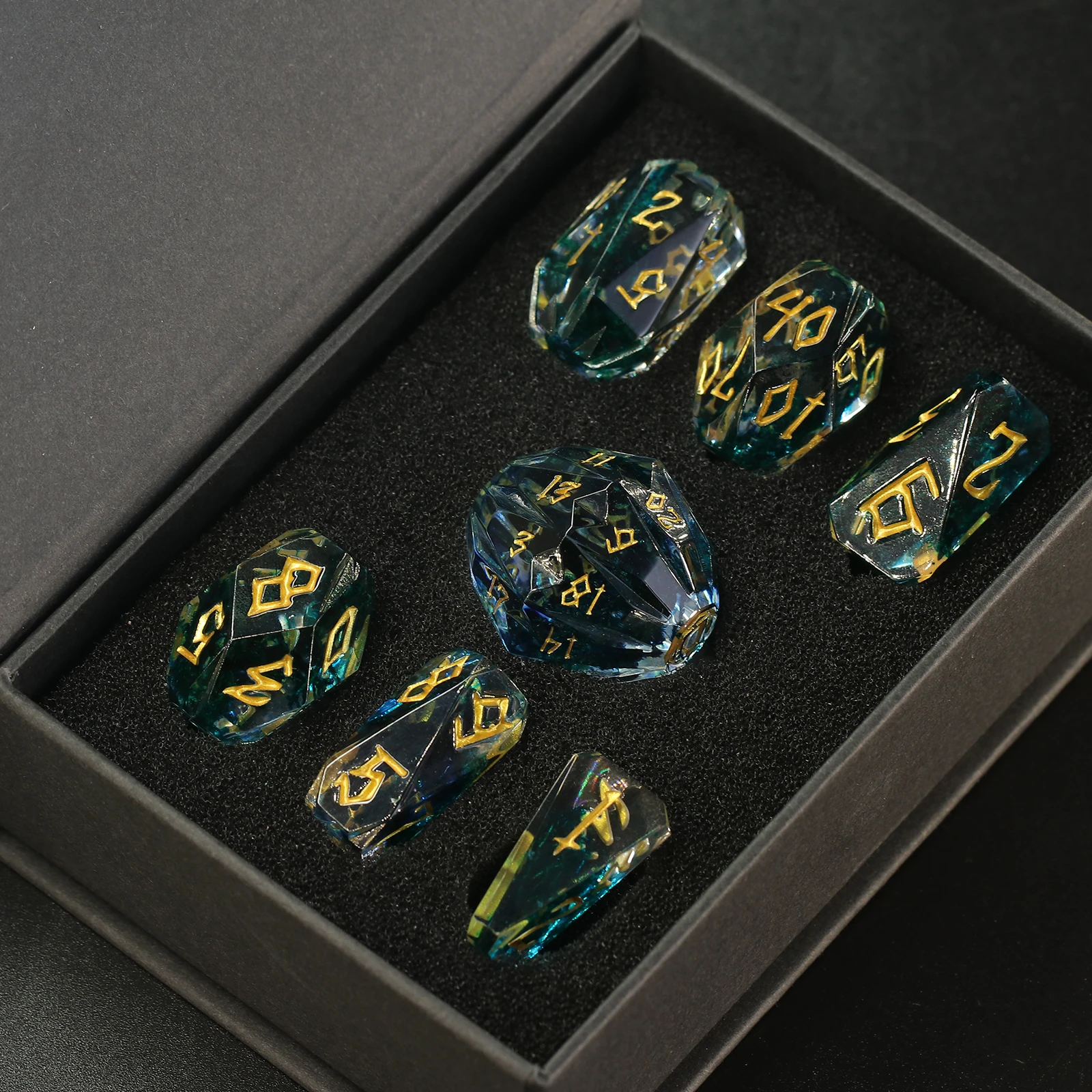 7PCS Polyhedral Dic…