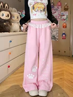 Black Cargo Plaid Pants Women Casual Punk Pants Gothic Pencil Harajuku Cool Trousers Fashion Hip Hop Loose Girl Pants Femme - Image 2