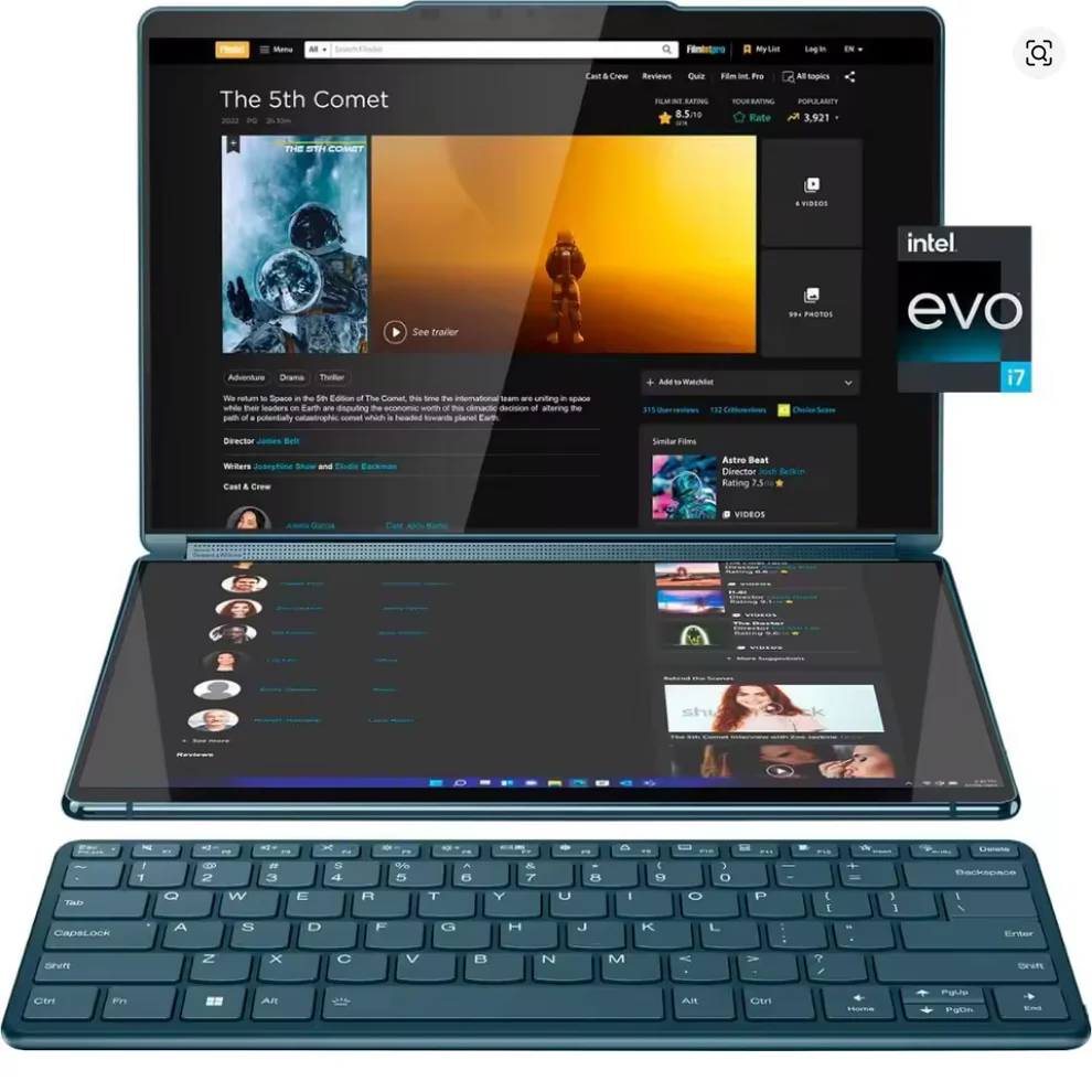 البيع السريع على الكمبيوتر المحمول الجديد 9i 2-in-1 بشاشة 13.3 بوصة 2.8K المزدوج OLED التي تعمل باللمس - Intel Core i7-1355U مع ذاكرة 16 جيجابايت - 512 جيجابايت SSD