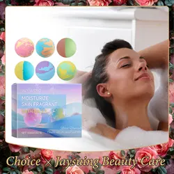 Soothing Bath Bombs Long Lasting Flower Fragrances Relaxing Exfoliating Ball Shower Moisturizing Stress Relief Salt Bubble Balls