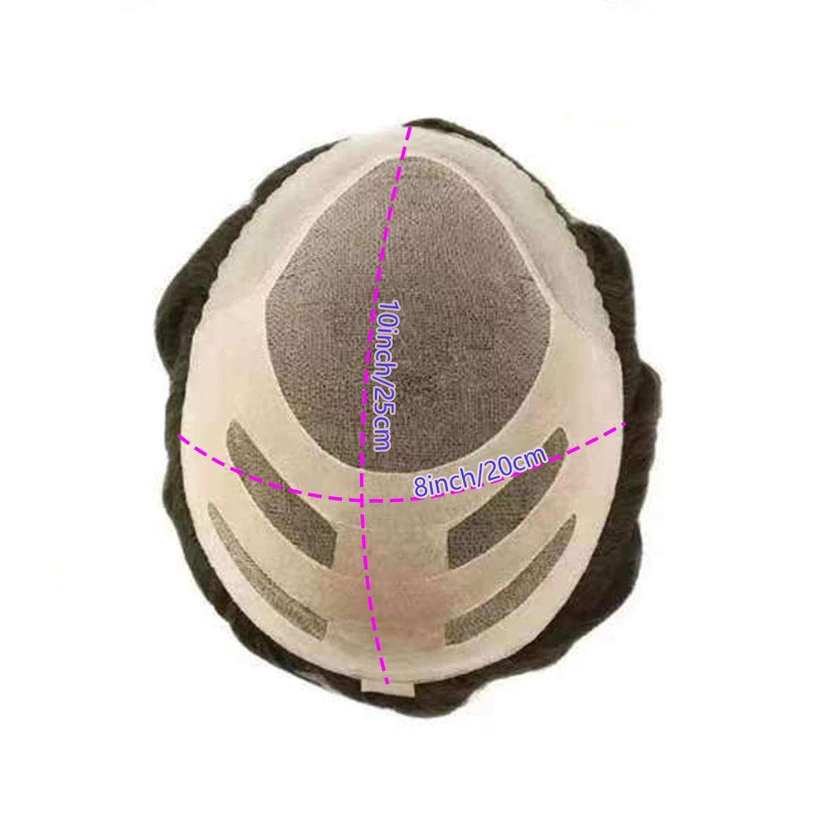 شعر مستعار بقاعدة شريطية للرجال، نظام استبدال الشعر البشري ذو قاعدة أحادية ورقيقة، شعر مستعار للرجال قابل للتنفس، قطعة شعر متينة