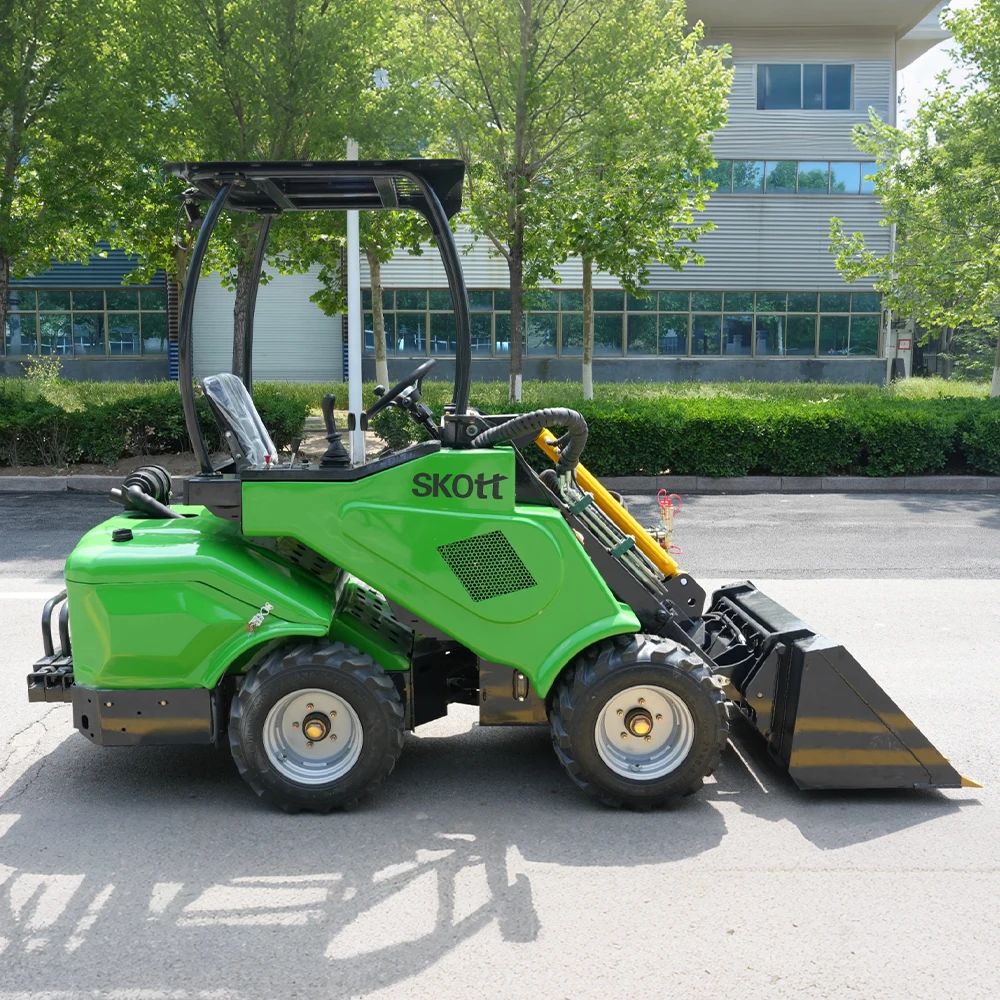 Mini Loader Articulated Wheel Loader Euro5 Diesel Engine Attachments Yard Agriculture Building Works