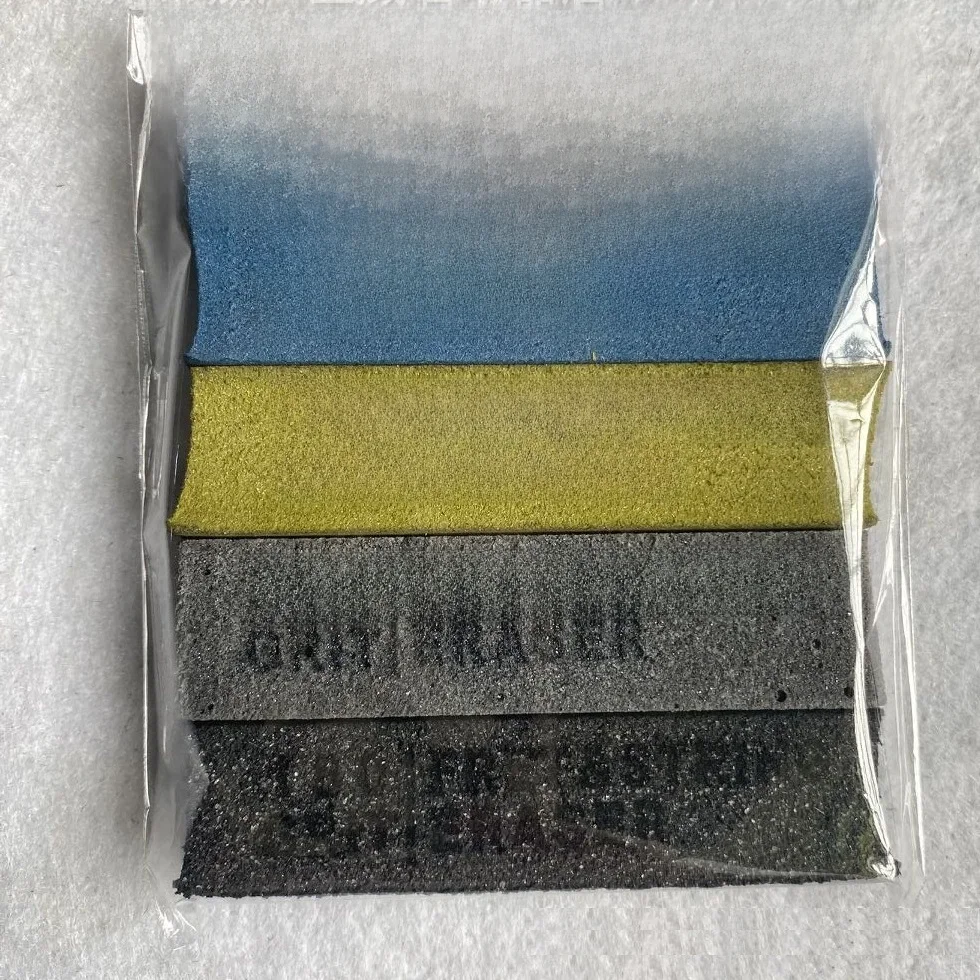 Gommes de polissage de frettes de guitare, 1 pièce, caoutchouc abrasif pour fil de frette 180, 400, 1000 et 2000 grains pour outil d'entretien de guitare