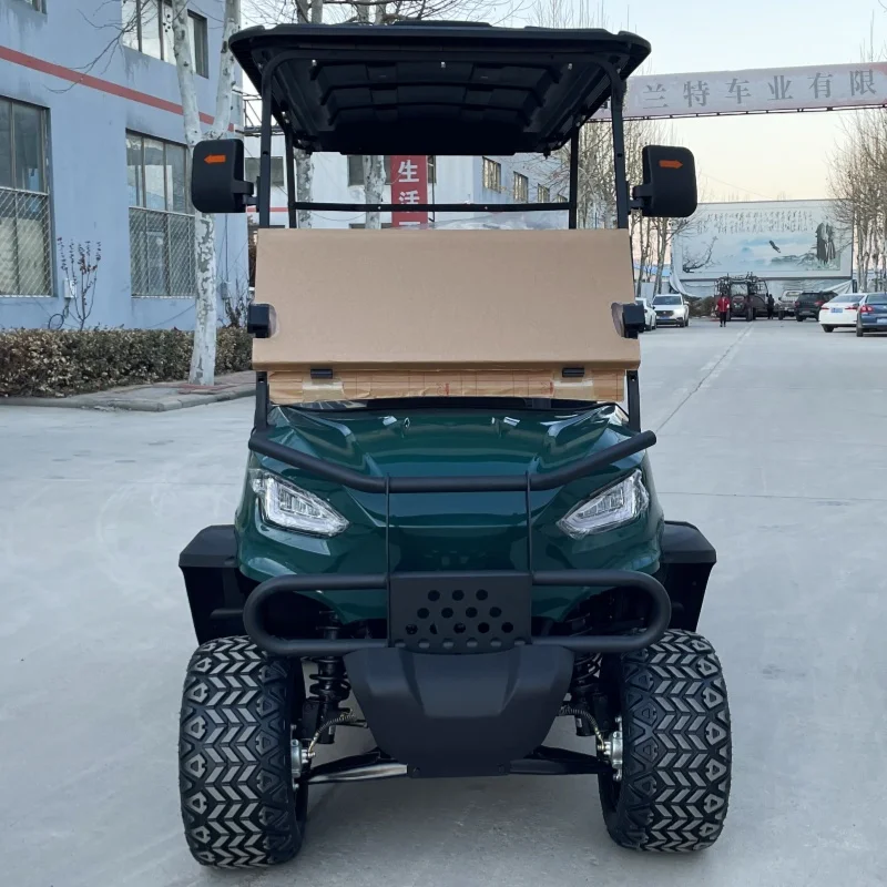 

New Design 60V Lithium Battery Steel Frame ODM Custom Independent Suspension Disc Brake 4-Seat Electric Lift Golf Cart