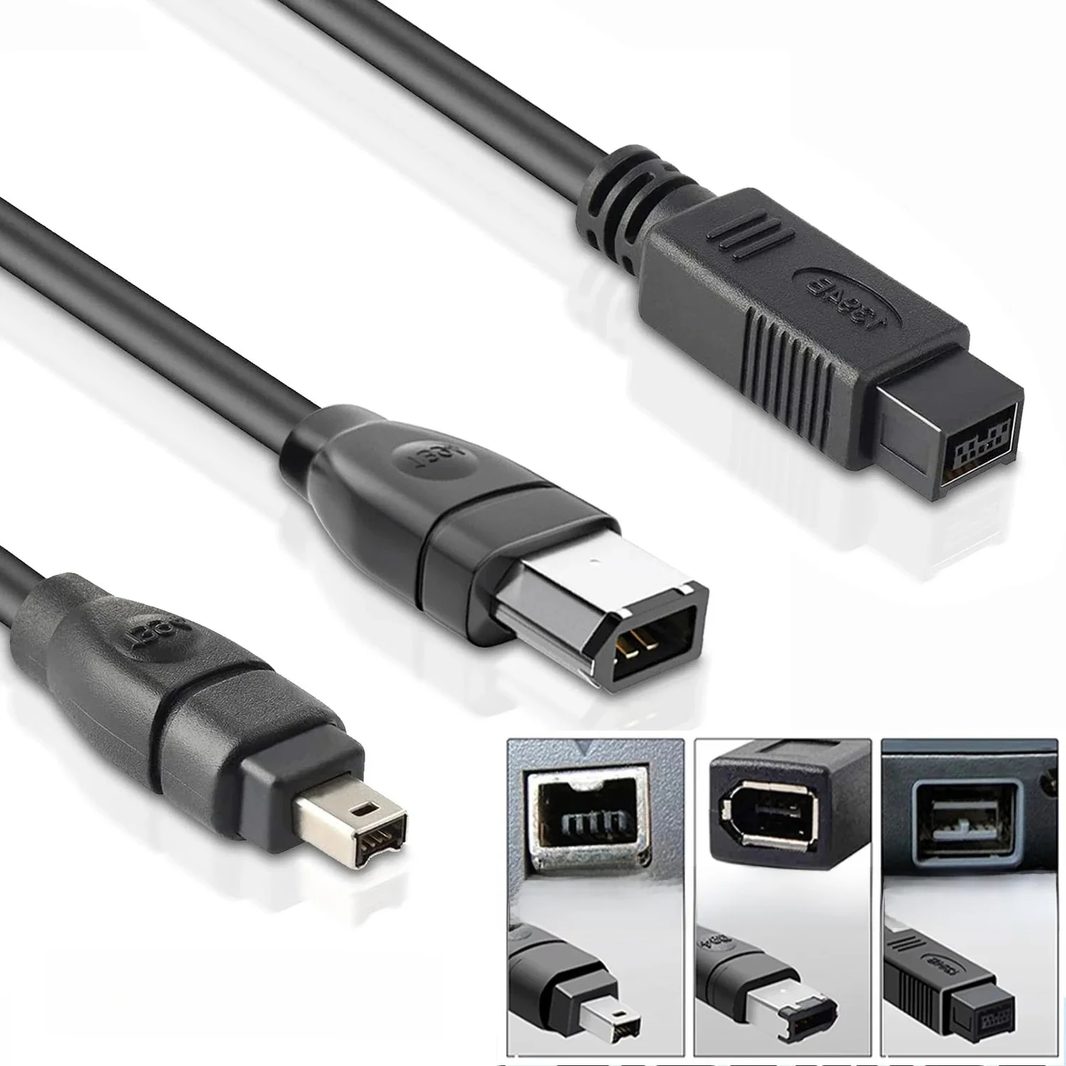IEEE 1394 4-pinowy 6-pinowy 9-pinowy kabel Firewire Firewire 400/800 iLink DV do komputera, laptopa i kamery przemysłowej — zdjęcie produktu 7