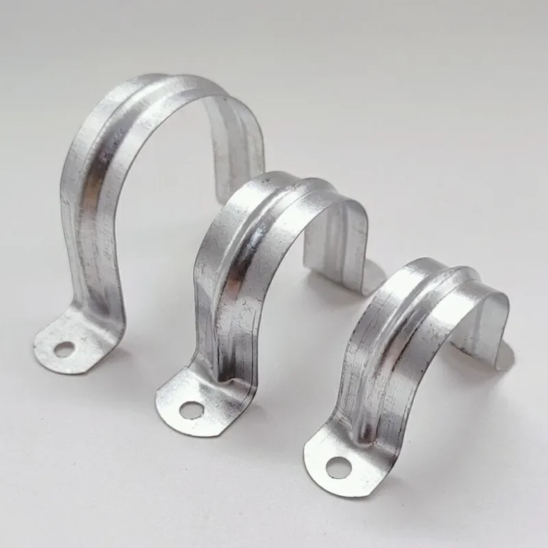 50/100 Stuks 16/20/25/32/40/50Mm Aluminium Ijzer U-vormige Gesp Kaart Zadel Kaart Vaste Waterleiding Klem Vaste Gesp Zadel - afbeelding 2