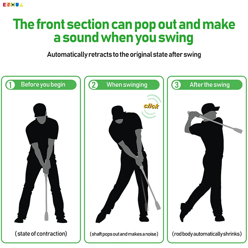 Ayuda de entrenamiento de Swing de Golf, palo de calentamiento Flexible, mejora el ritmo, flexibilidad, equilibrio, Tempo y fuerza, 83cm