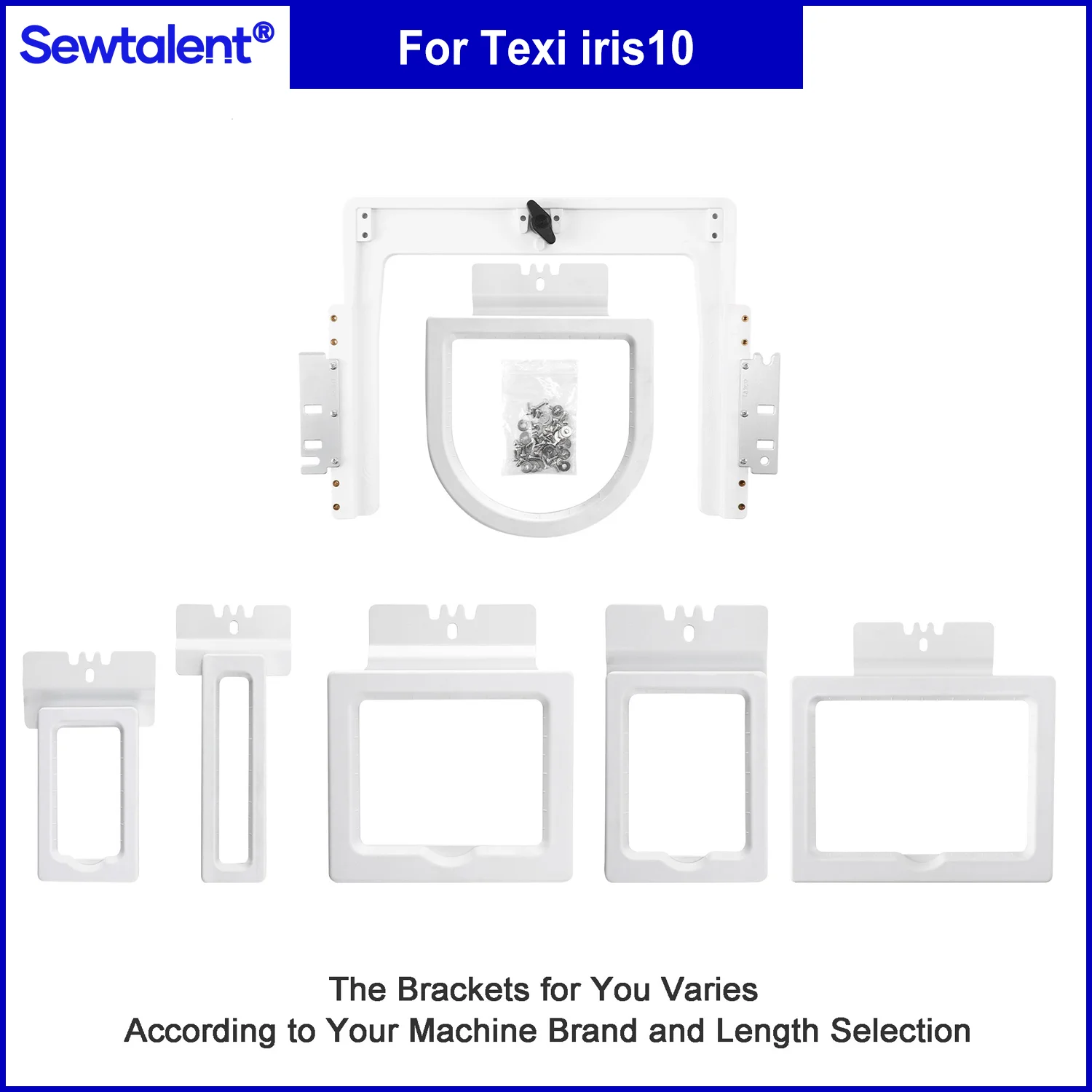 

Sewtalent 6in1 magnetic Magna fast frame Kit Mighty Hoop Master MaggieFrame fit for Texi iris10 iris12 embroidery machine