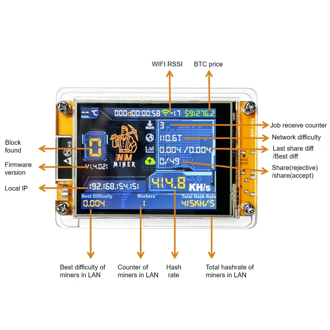 NerdMiner V2 Bitcoins Miner 350-1000KH/s Asic Btc Miner Asik Mining Crypto Miners Solo Bitcoin Mining Machine Criptovaluta
