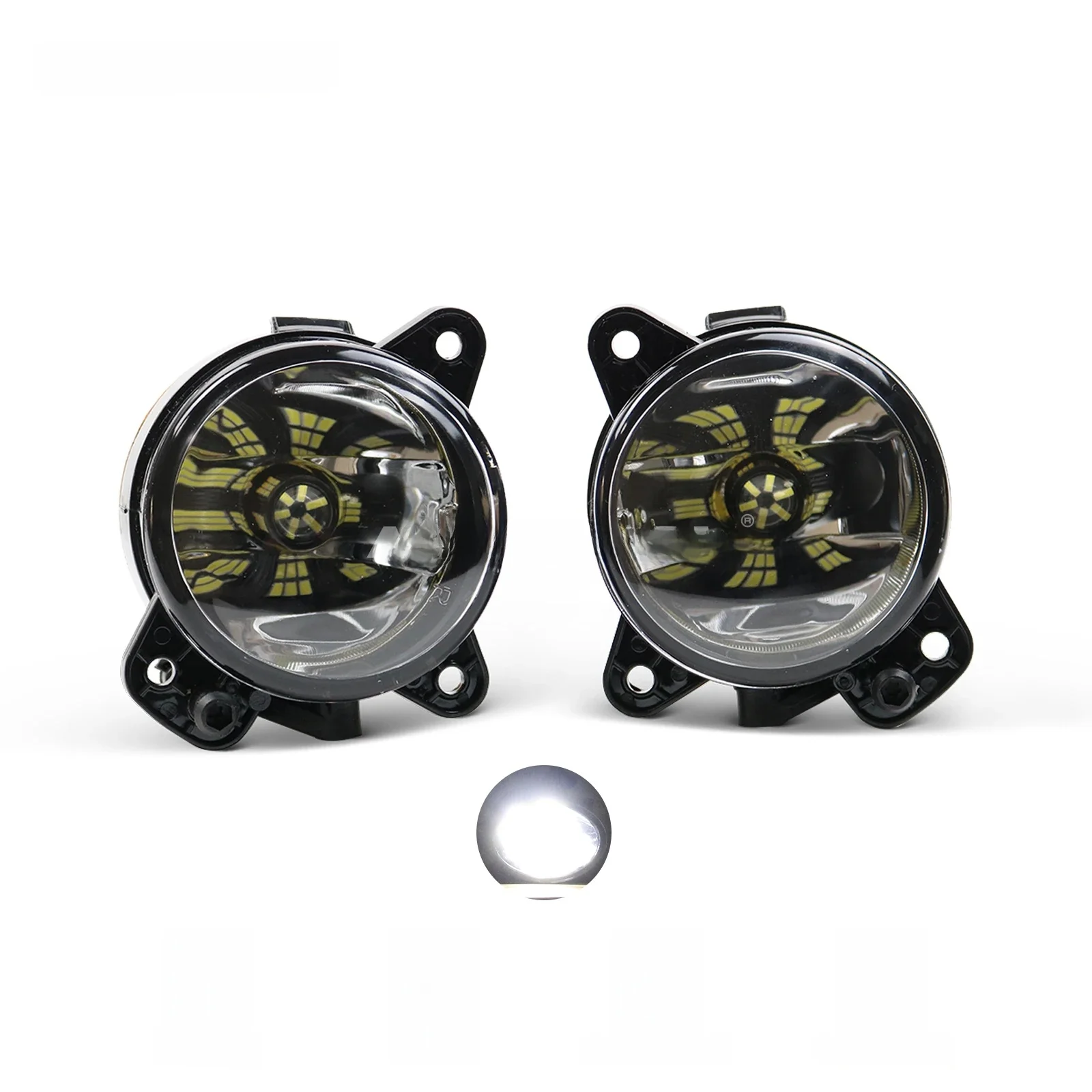 Białe światło LED do VW Polo GTI 9N3 MK4 Facelift 2005 2006 2007 2008 2009 2010 Przednie światło przeciwmgielne LED Światło przeciwmgielne Grill Wire — zdjęcie 2