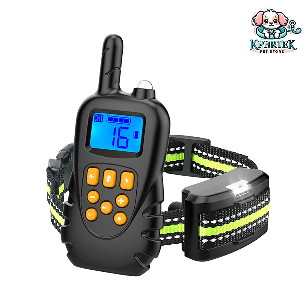 

120 PCs Bark Stopper Electronic Training Collar Device With Depth Waterproof Remote Control Dog Training Device