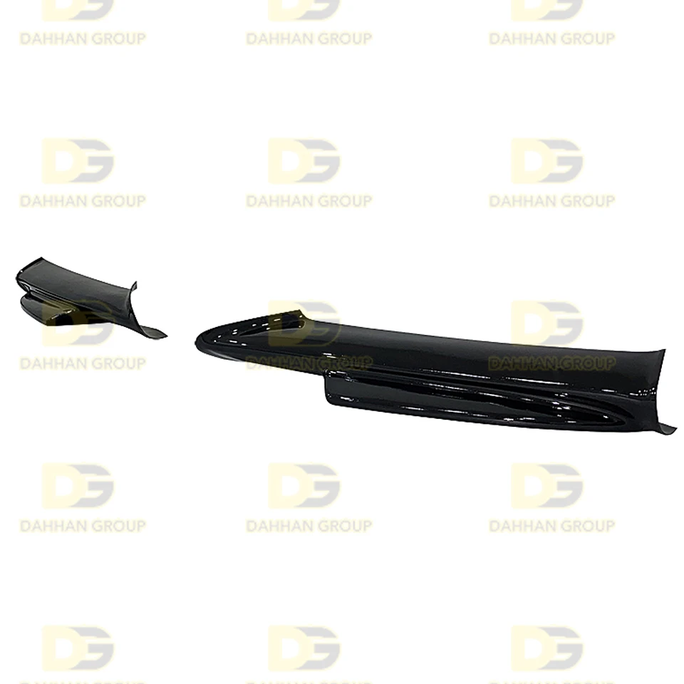 B.M.W 3 Series E90 M Tech 2004 - 2008 Front Bumper Corner Flaps Extension Left and Right Piano Gloss Black Plastic