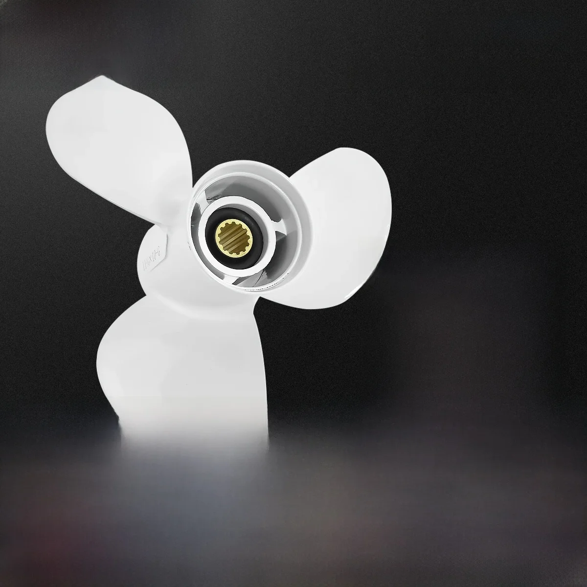 Voor Yamaha Buitenboordpropeller 11-3/4X10, 40 50 60 Pk, 3 Blade ,13 Spline, Rh, Witte Aluminium Schroef 663-45954-01 - afbeelding 2