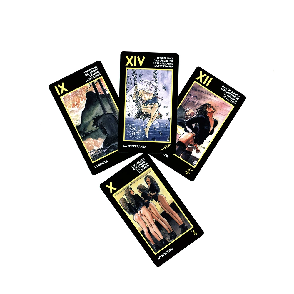 High quality New Tarot of Manara Cards PDF Guidebook.Spanish Tarot. Portuguese tarot cards. French tarot cards. Italian Tarot.